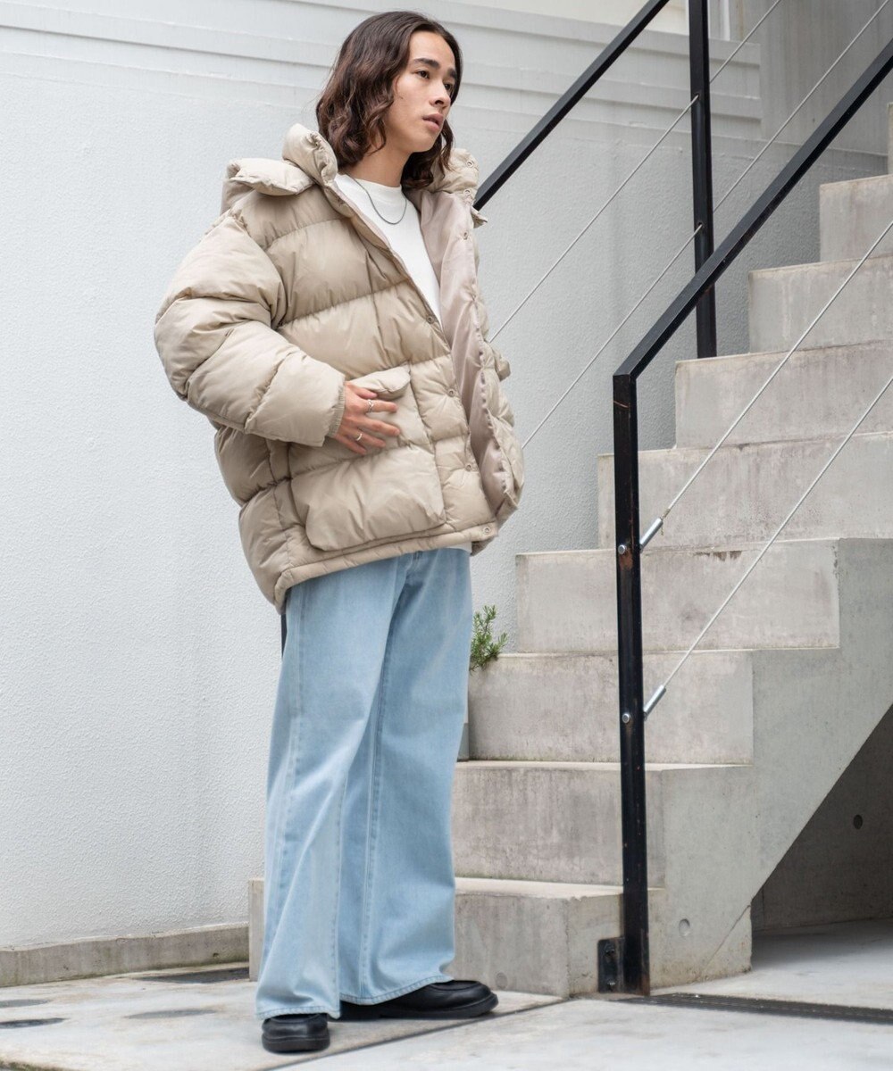 WEGO カラーナイロンパテッドブルゾン 