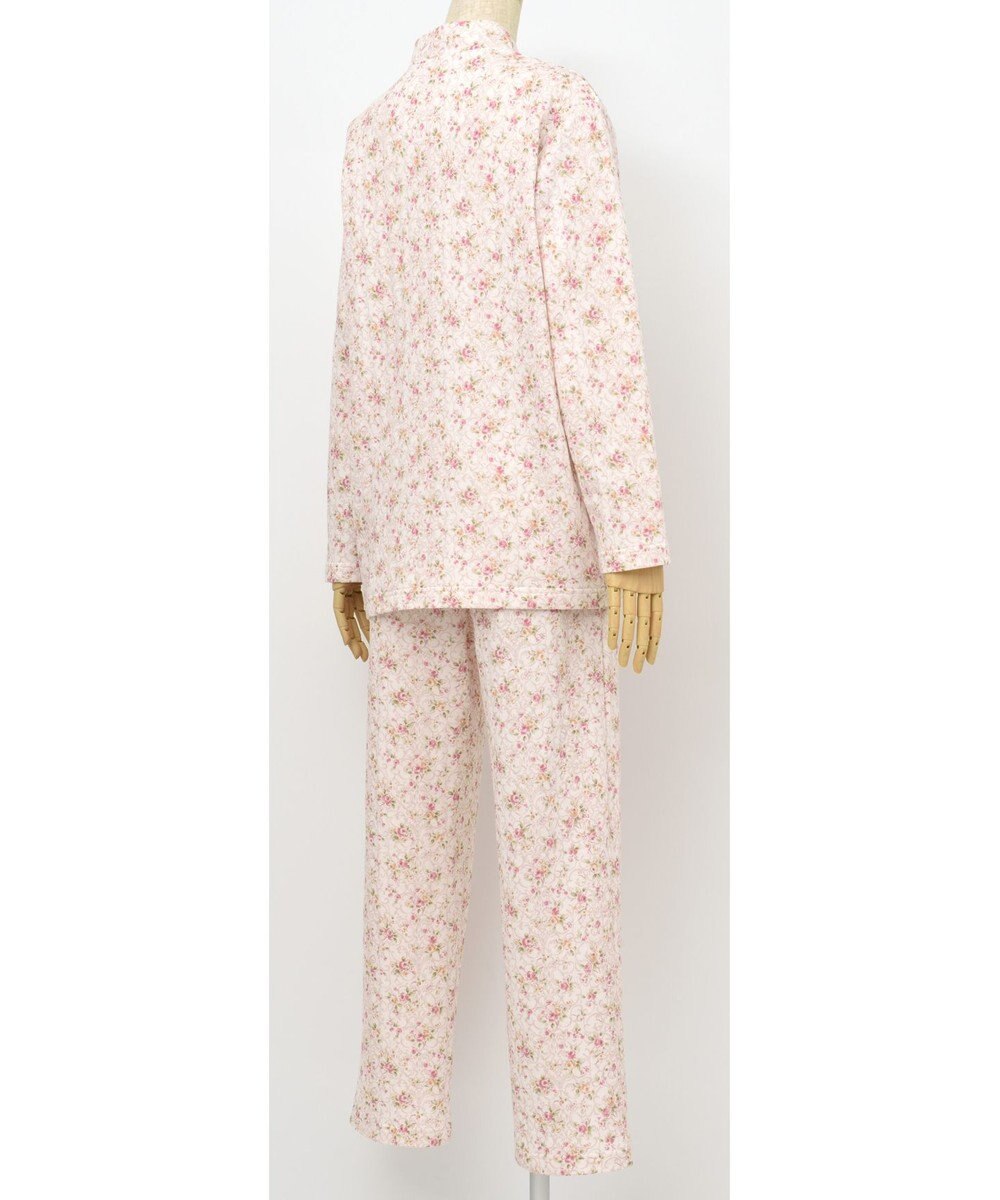 Wing パジャマ 長袖 長ズボン 綿100％(肌側) あったか素材 保温性 ゆったりシルエット シャツタイプ 上下セット レディース EP6001 ウイング／ワコール 