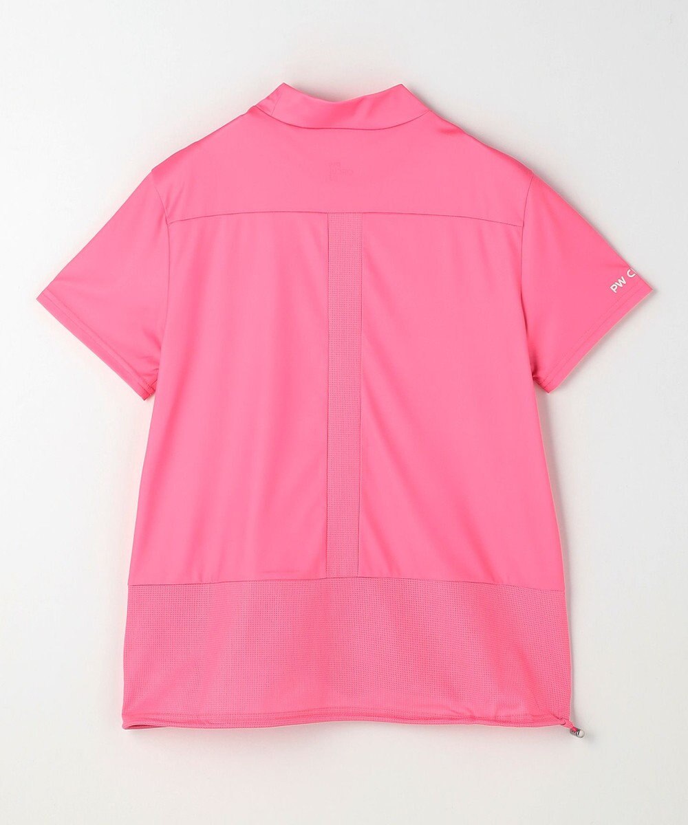 PW CIRCULUS 【WOMEN】SEA TURTLE メッシュコンビモックネックT ゴルフウェア レディース 