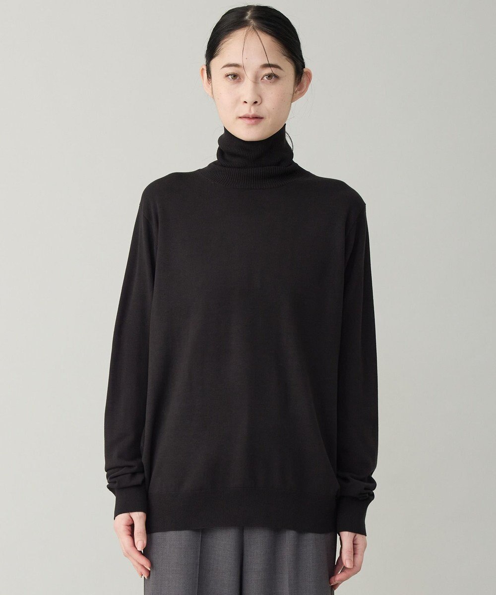 UNFILO MENS 【男女兼用】ソフトサーモ アンチピリングニット タートルネック 