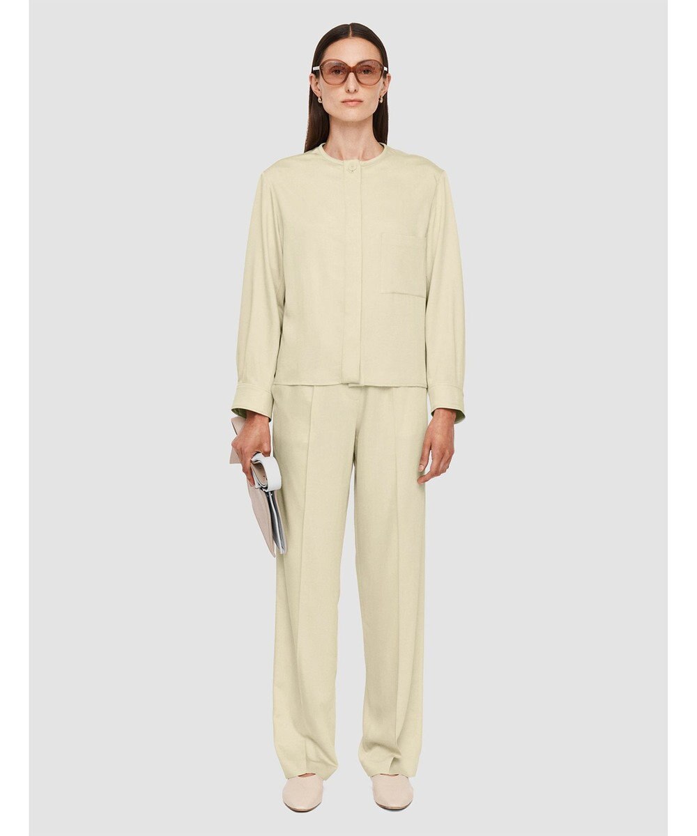 JOSEPH ソフトビスコーステーラリング　ノーカラーシャツ 