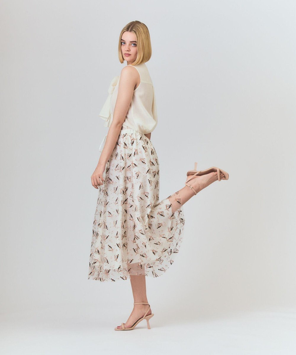 GRACE CONTINENTAL マリンembフレアスカート 