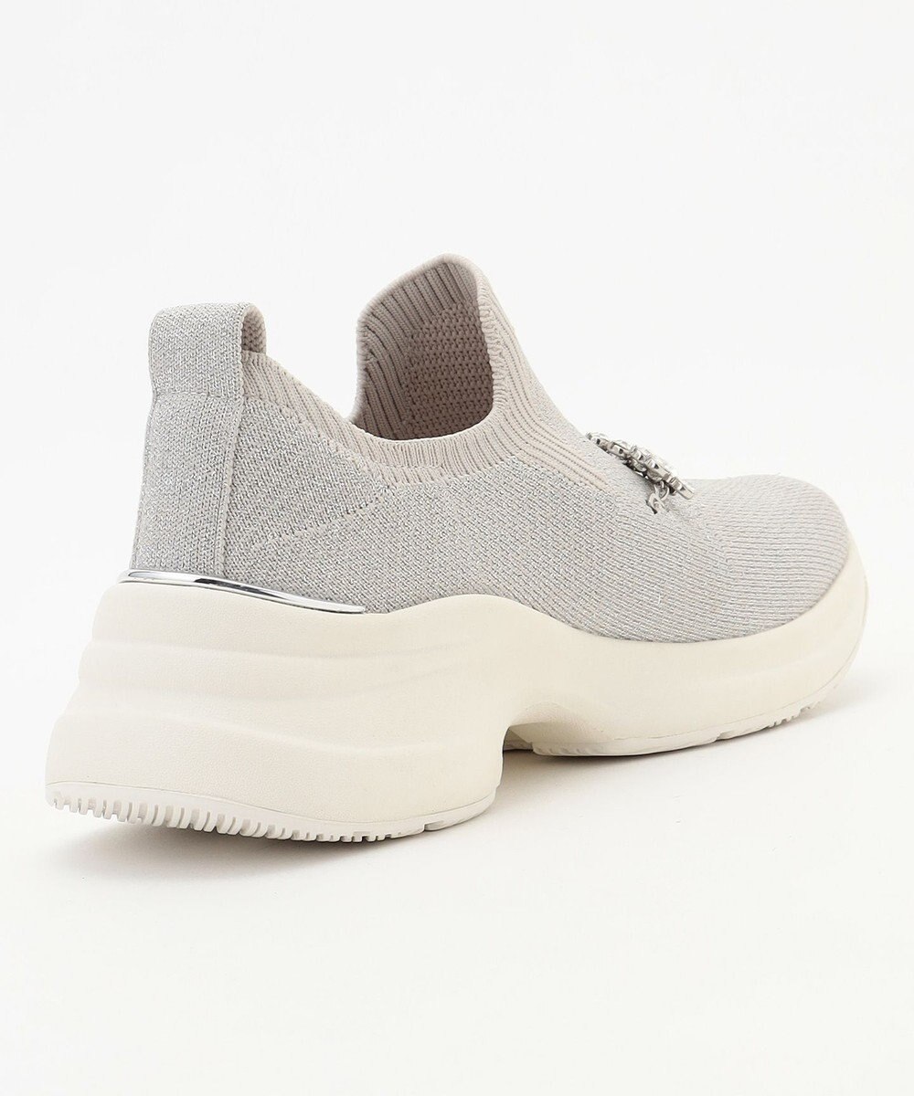 steppi 【撥水/洗える】ボリュームソール ビジュースニーカー 