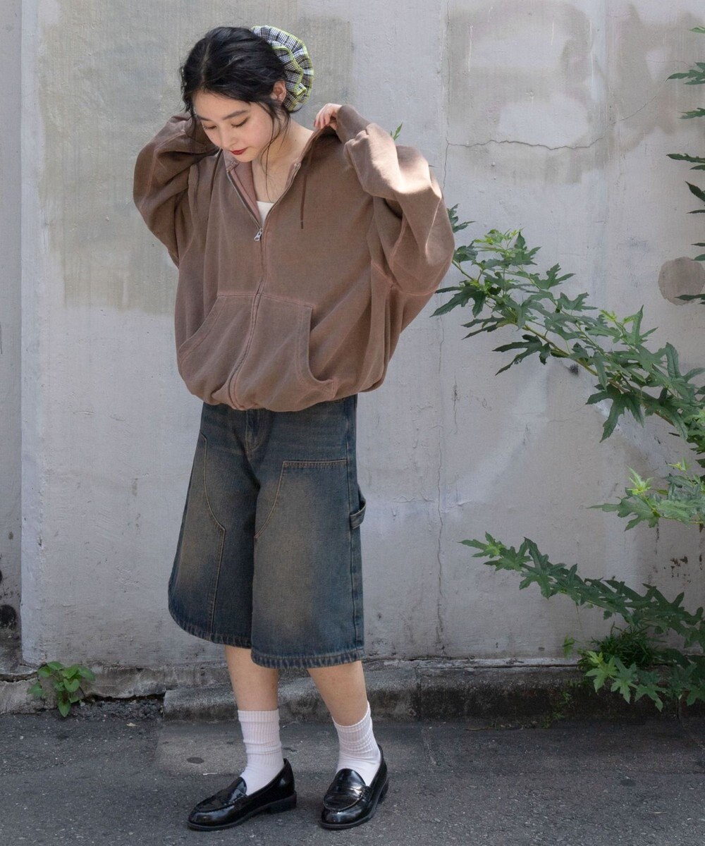 WEGO 【ユニセックス着用ITEM/MLサイズ展開】バルーンBIGダブルZIPパーカー 