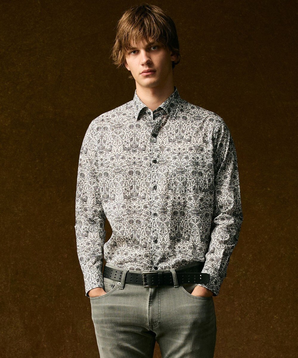 JOSEPH ABBOUD 【キングサイズ・英国リバティ社・纏うアート・柄で魅せる】リバティプリント シャツ　25AW 