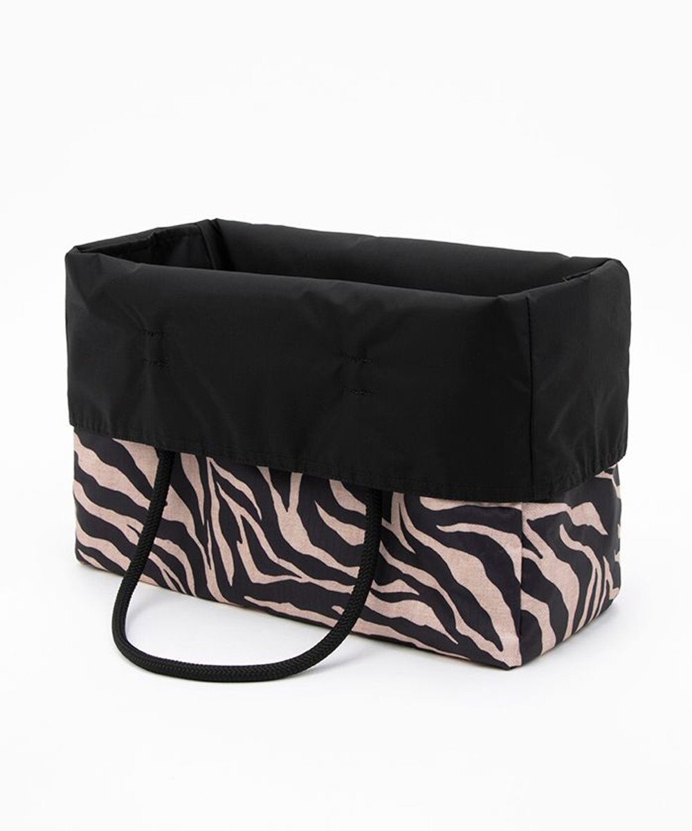 LeSportsac LARGE 2 WAY TOTE/ラフィアゼブラ/ブラック 