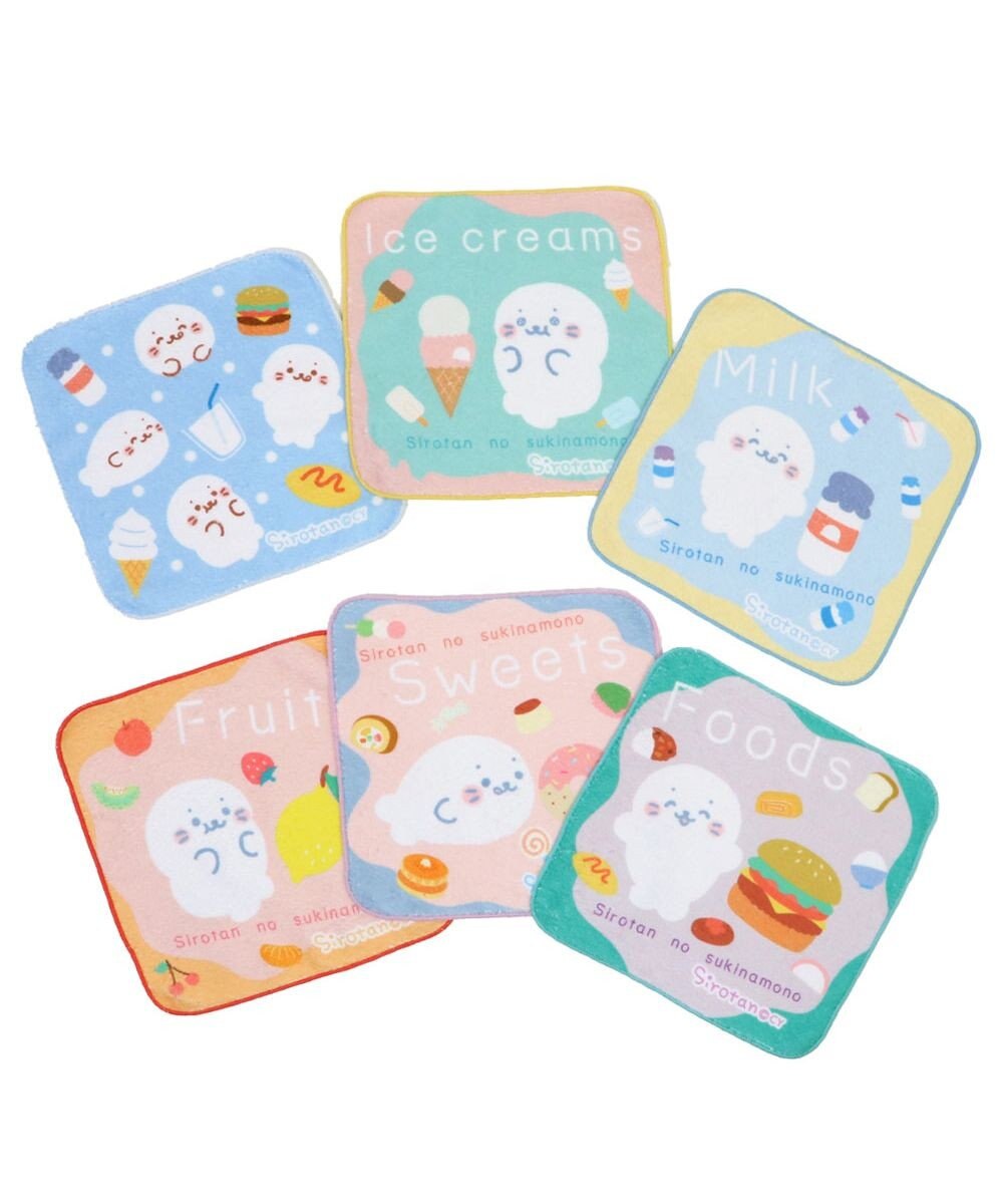 Mother garden しろたん ミニタオル 6枚セット 20×20cm 