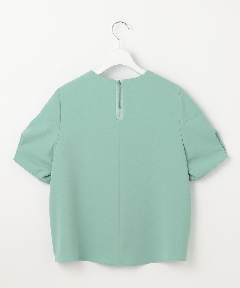 自由区 【SHIHOさんコラボ・洗える】バックサテンジョーゼット ブラウス 