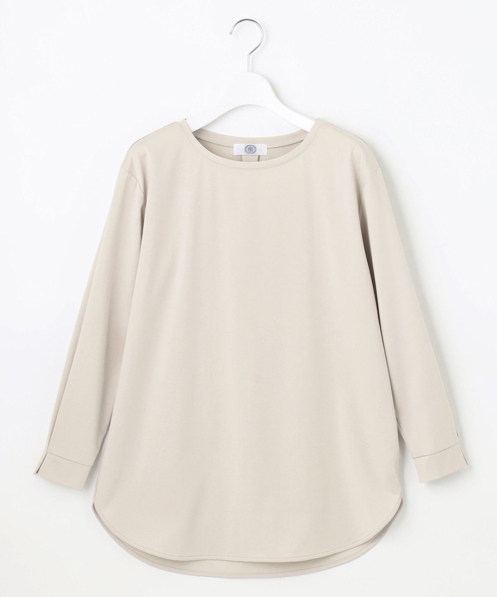 J.PRESS LADIES 【吸水速乾】プレーティングジャージー シャツテール カットソー 