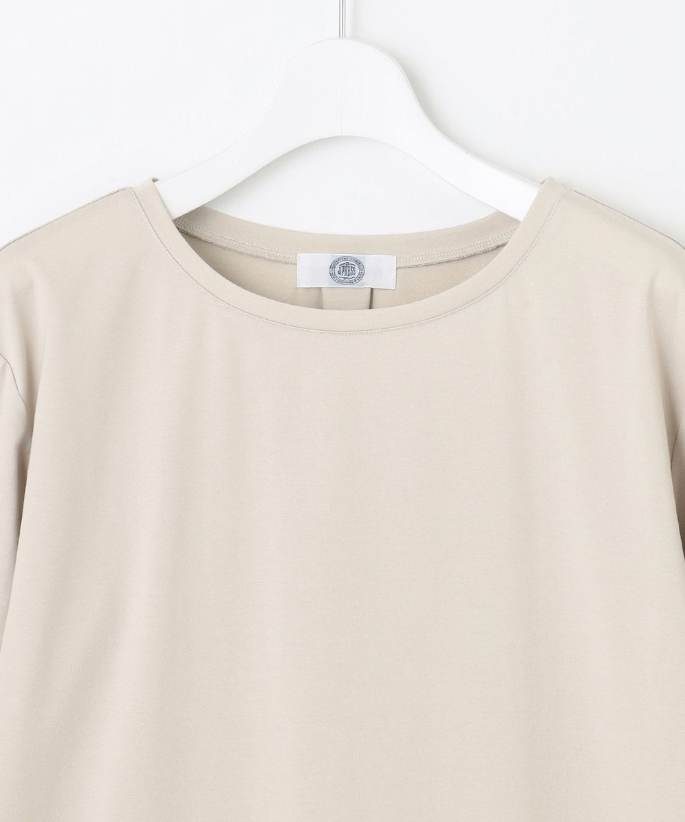 J.PRESS LADIES 【吸水速乾】プレーティングジャージー シャツテール カットソー 