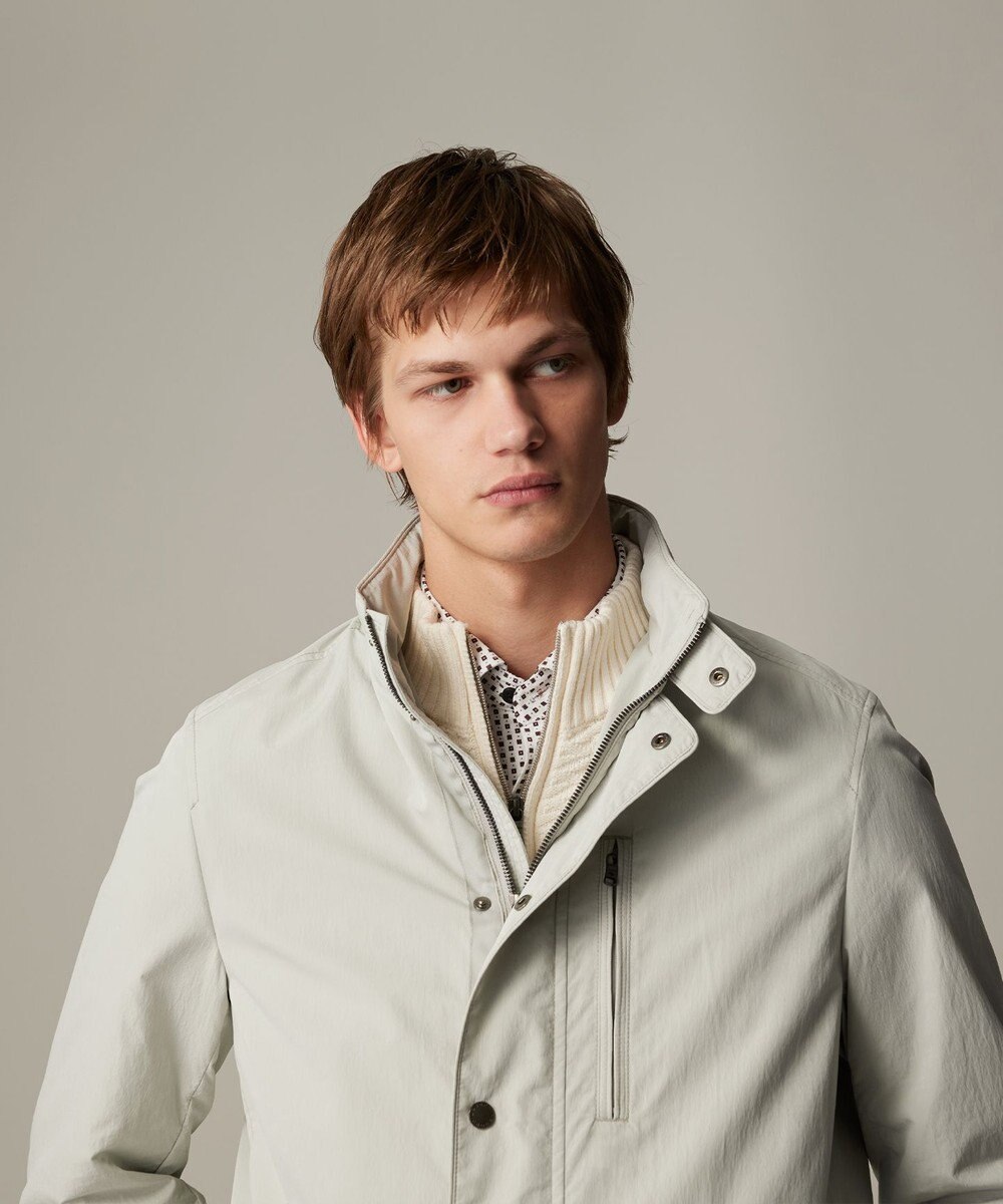 JOSEPH ABBOUD 【25SS・7ポケット/軽量/ECO撥水/インフード】ライトマイクロリップピーチ コート 