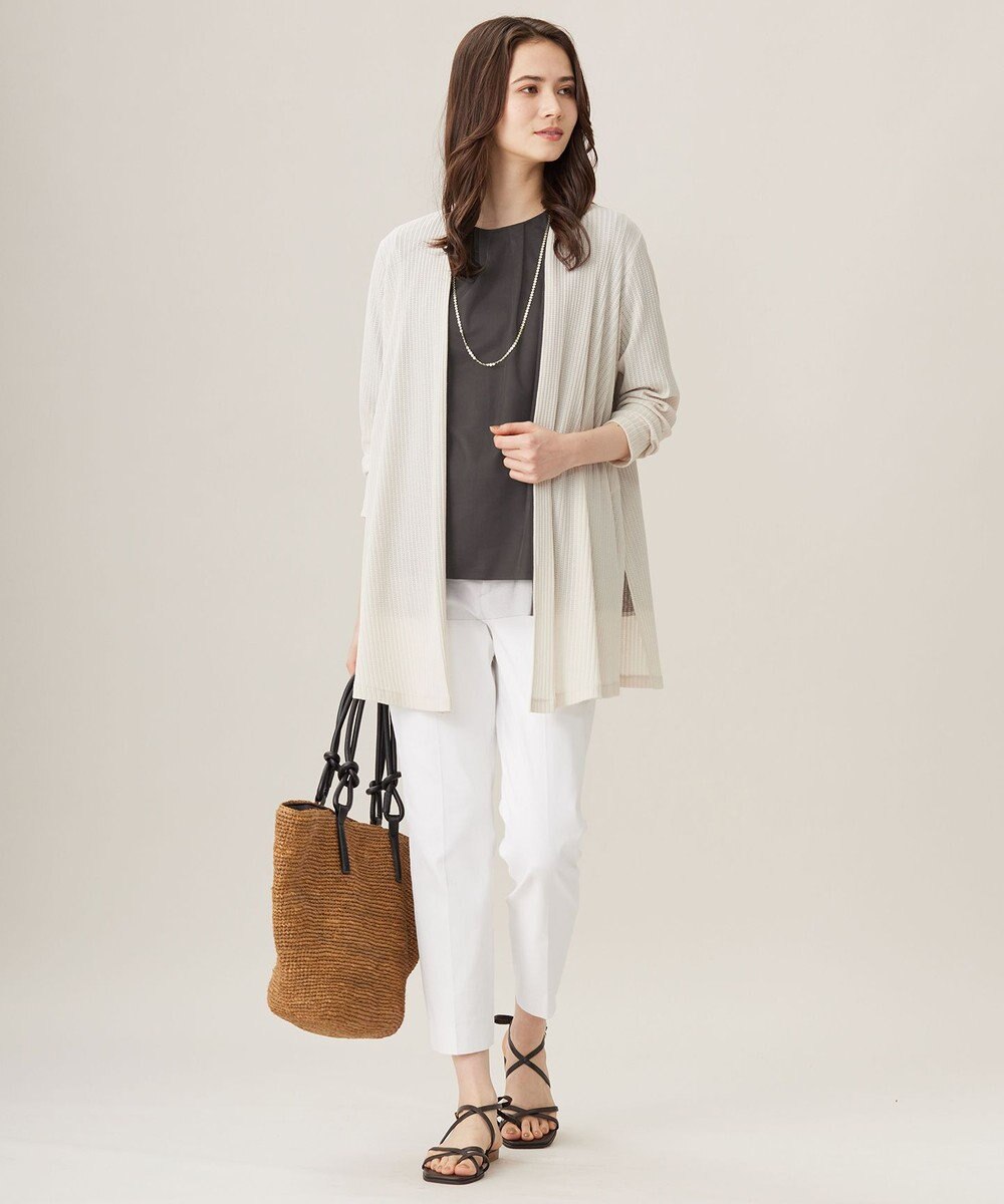 自由区 【洗える】シアーチュールプルオーバー カットソー 