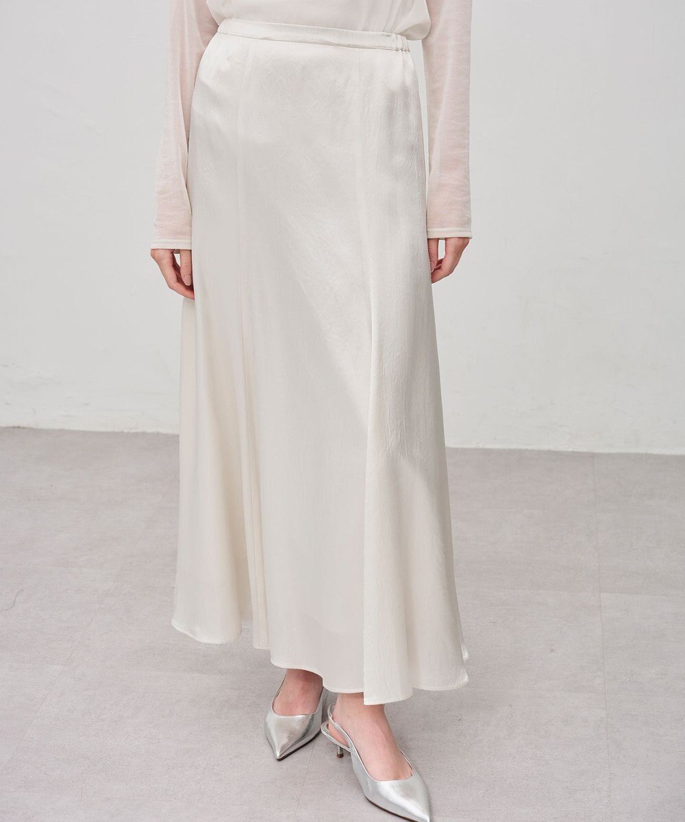 uncrave アセテートヴィンテージサテン マーメイドスカート 