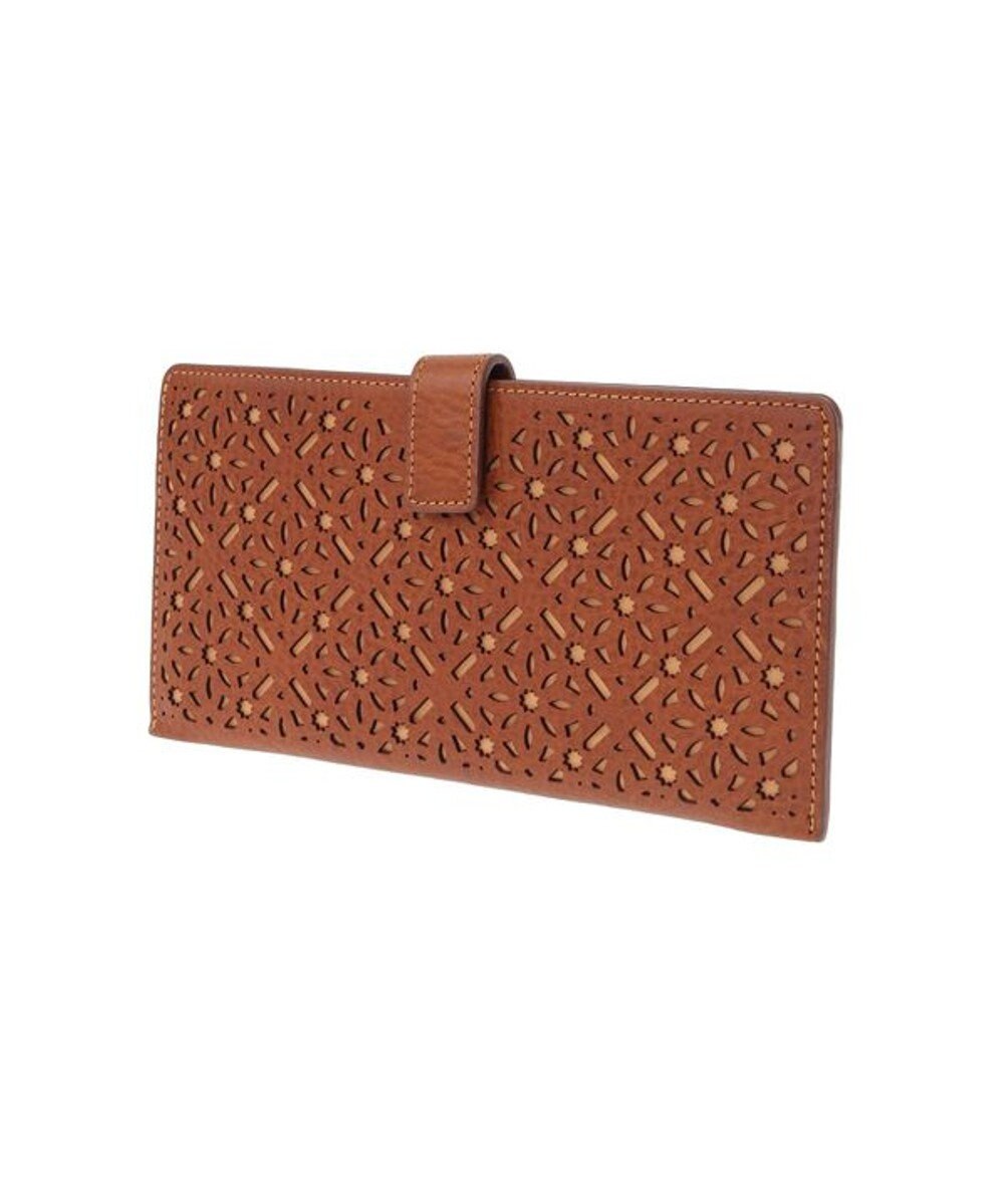 genten ダイヤカットワーク　マチなし長財布 