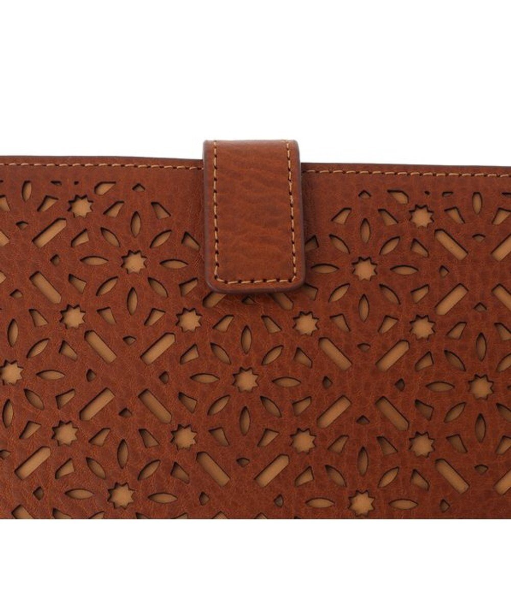 genten ダイヤカットワーク　マチなし長財布 