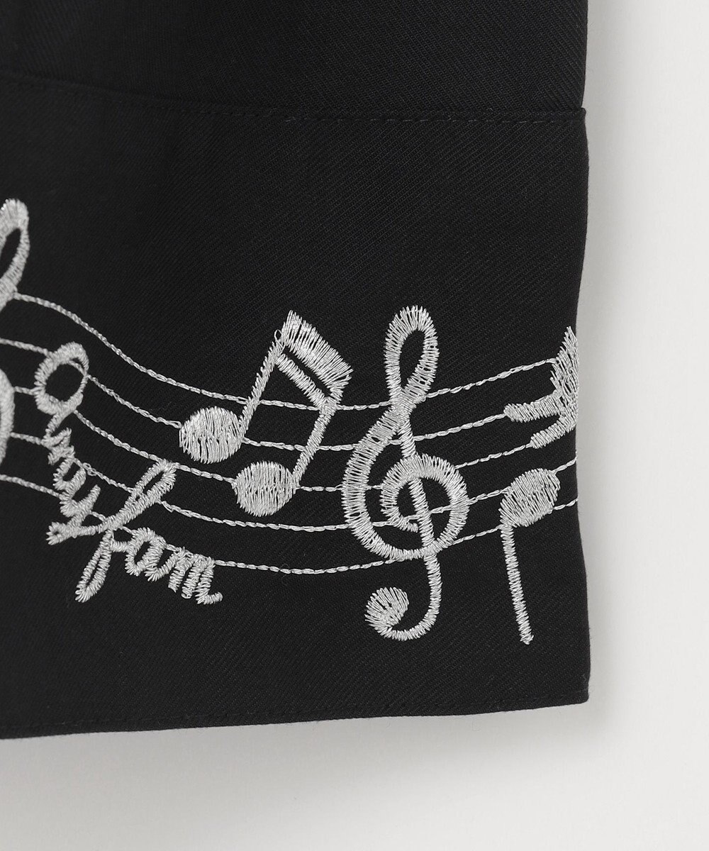 ANY KIDS モノトーン音符ジャンパースカート 