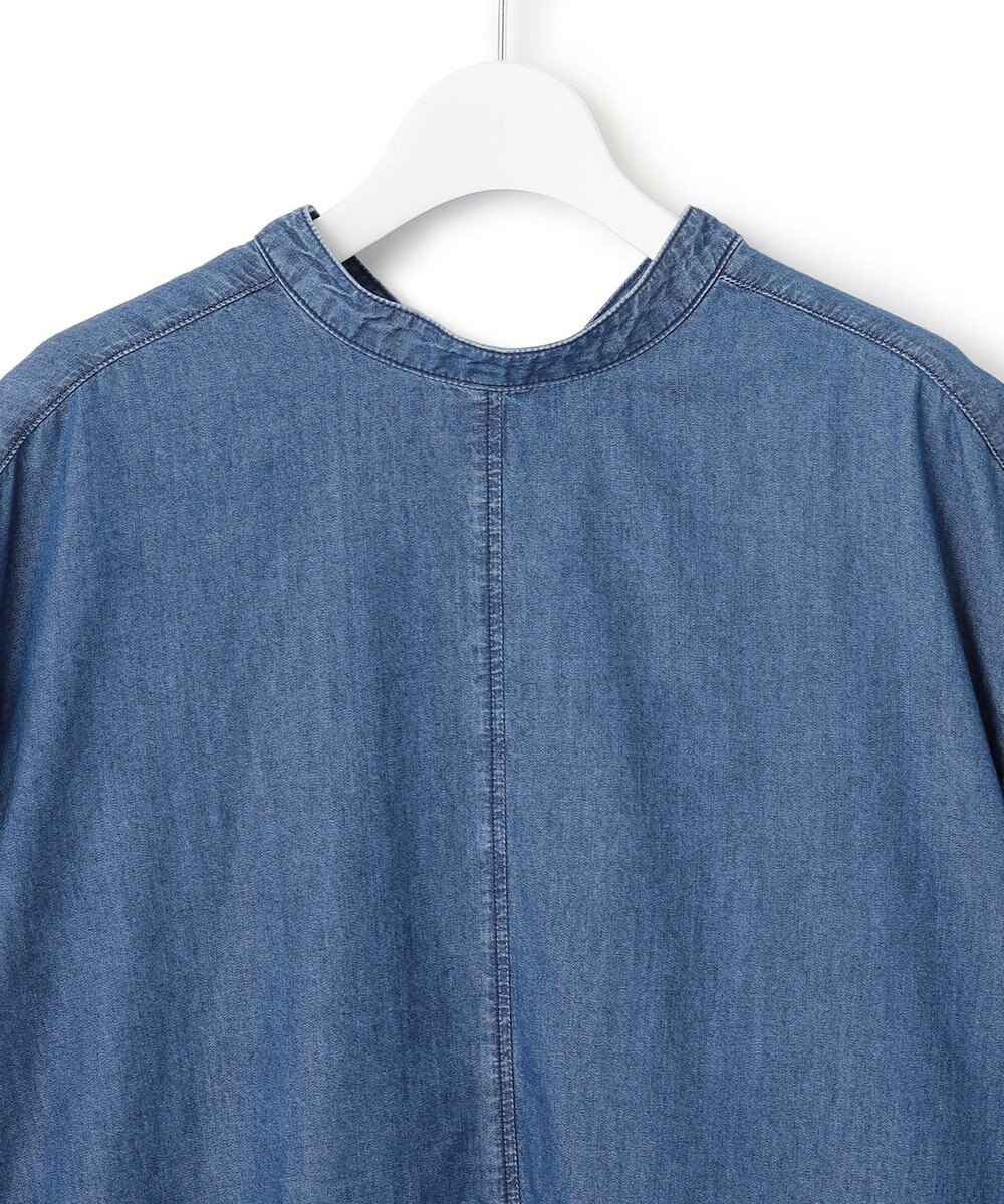 23区 【SLOW/一部店舗限定】ライトオンス デニム バックリボン ブラウス 