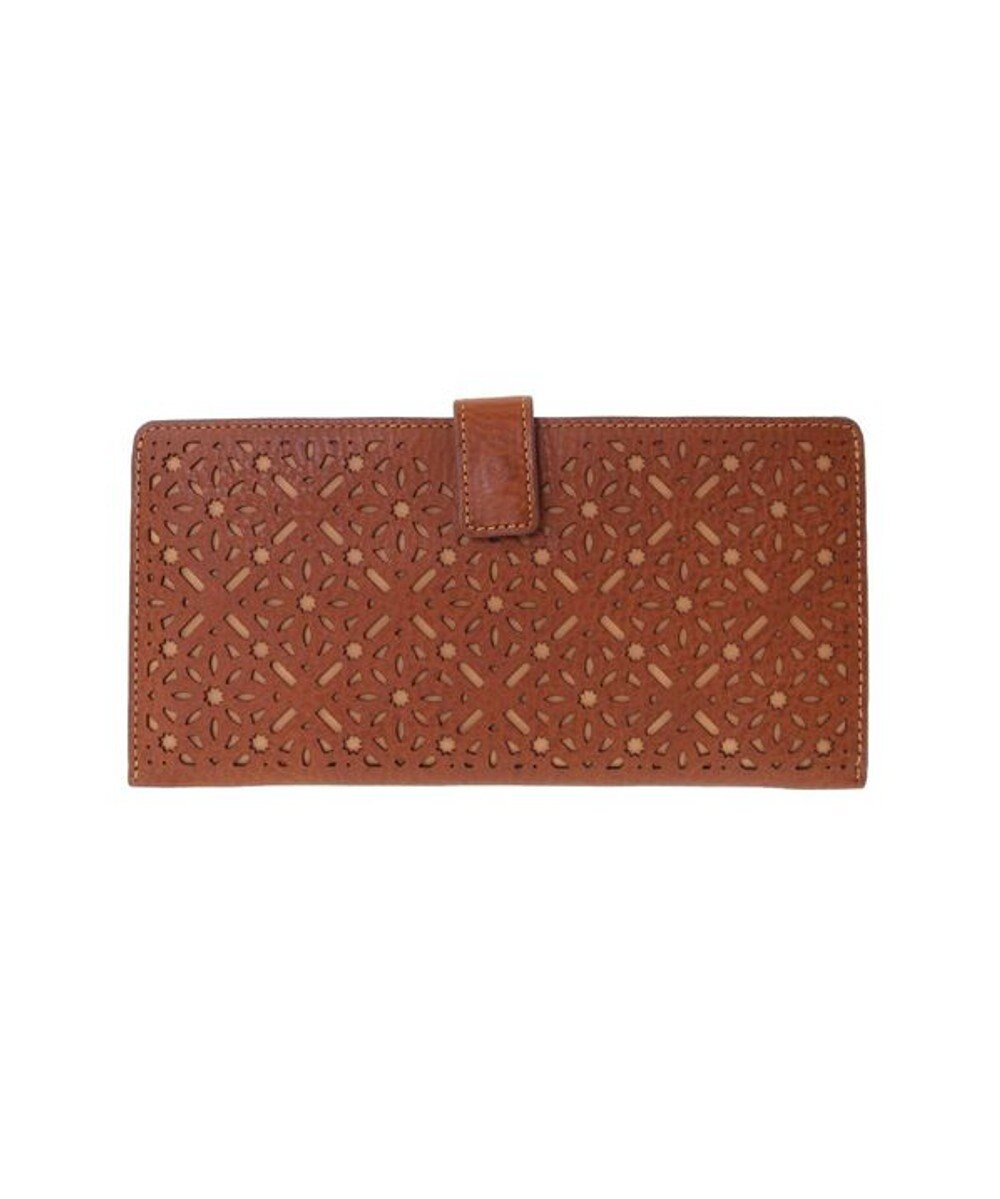 genten ダイヤカットワーク　マチなし長財布 