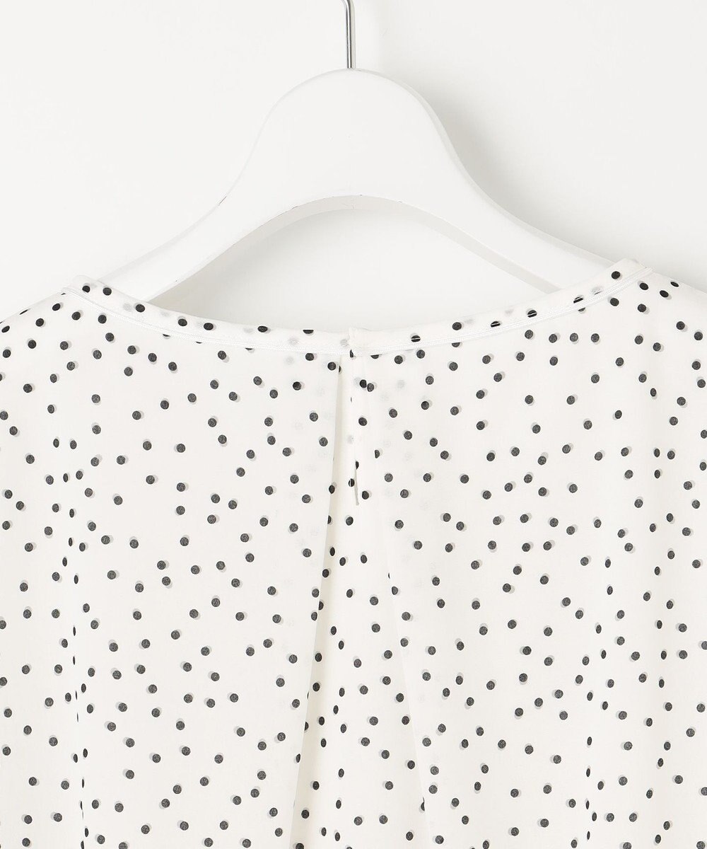 自由区 L 【洗える】ロイヤルシフォンドット柄 ブラウス 