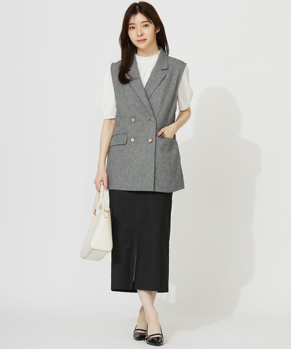 ANY SIS L 【2WAY】フロントジップタイト スカート 