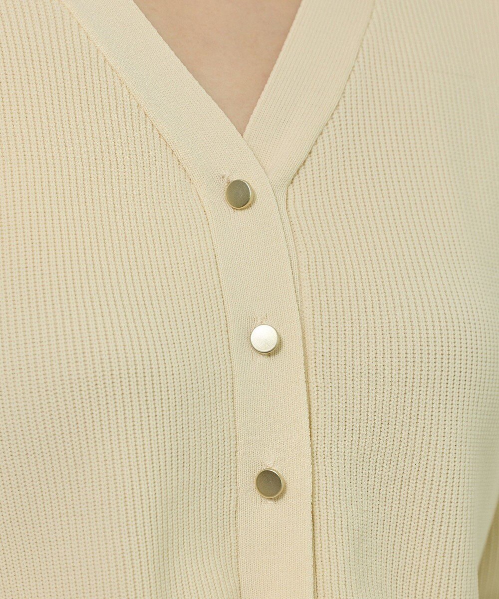 Green Parks 金釦ペプラムニットカーディガン 