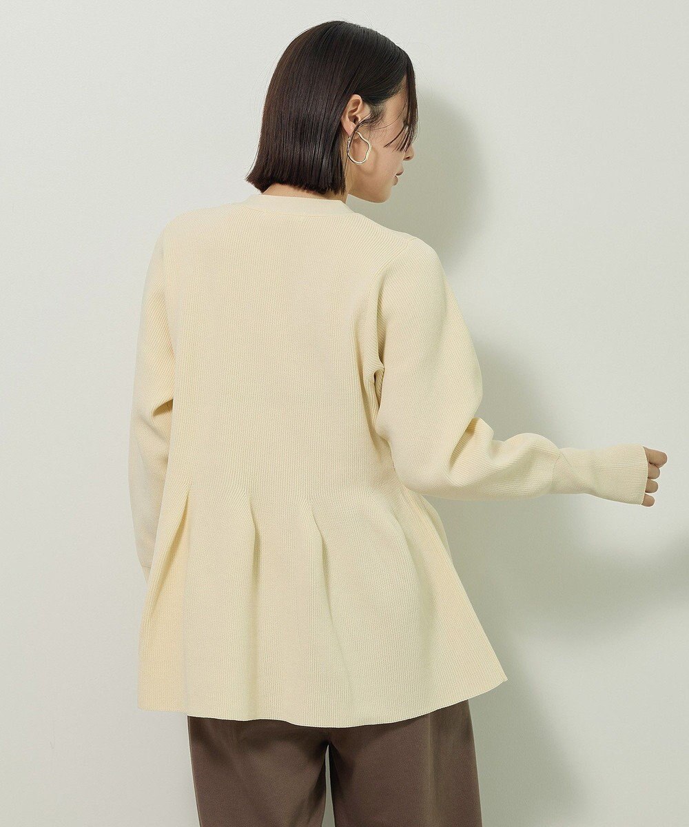 Green Parks 金釦ペプラムニットカーディガン 