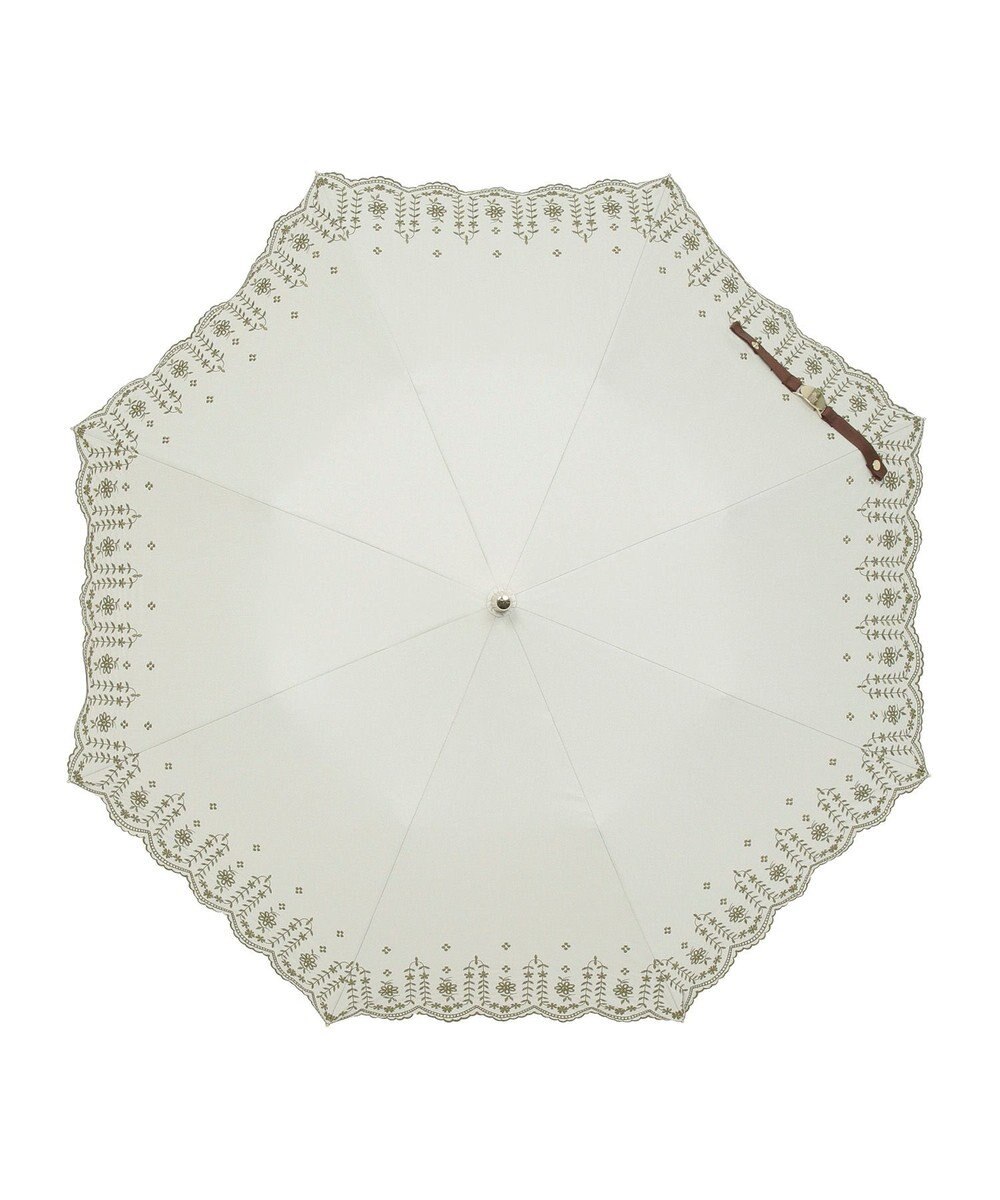 MOONBAT POLO RALPH LAUREN（ポロ ラルフローレン）晴雨兼用日傘 フローラル刺繍 折りたたみ傘 楽折 遮光 遮熱 UV 