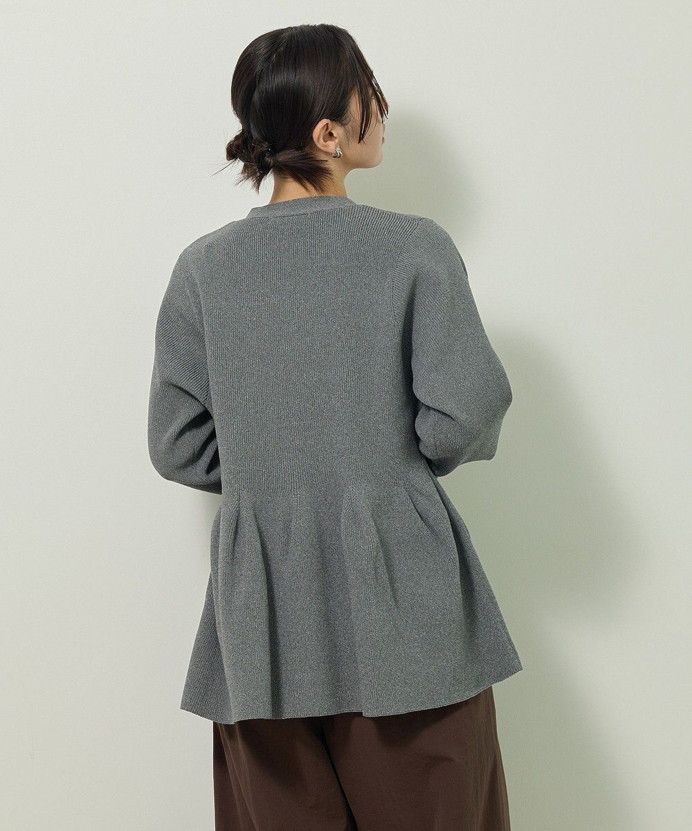 Green Parks 金釦ペプラムニットカーディガン 