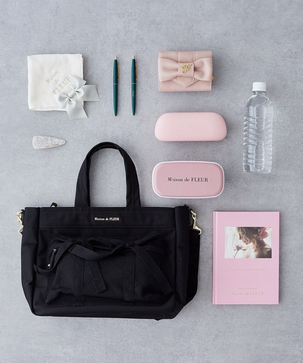 Maison de FLEUR ボンネルリボンショルダーバッグ 