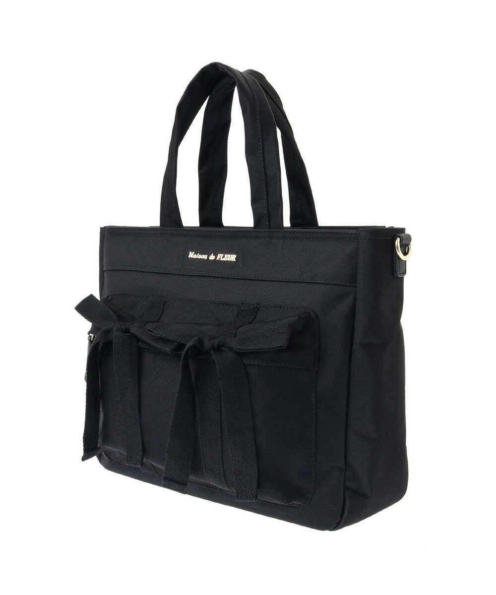 Maison de FLEUR ボンネルリボンショルダーバッグ 