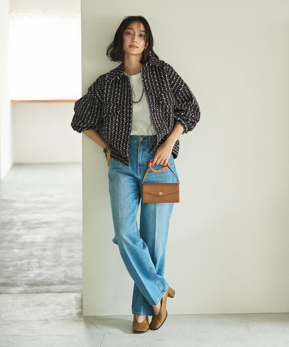 #Newans ツイードブルゾン 