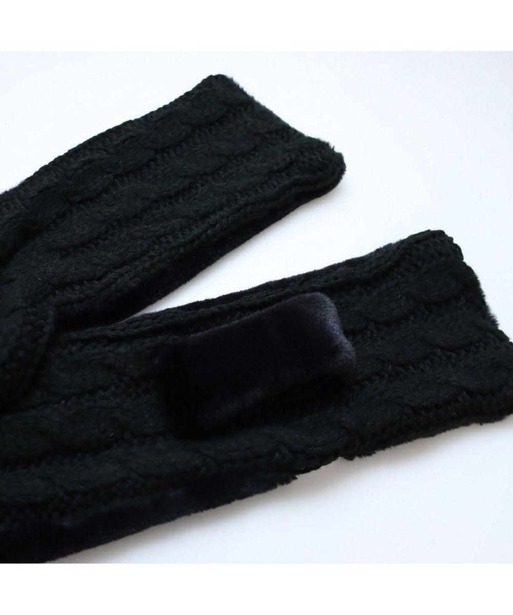 UNBILLION カシュネ cache nez / ニット×フェイクファーマフラー 