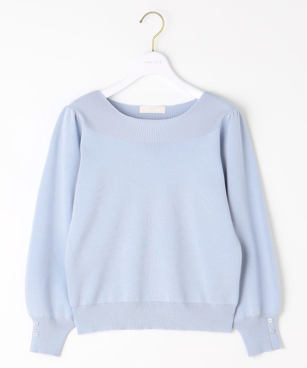 ANY SIS L 【洗える】フラワーモイスチャー ニット 