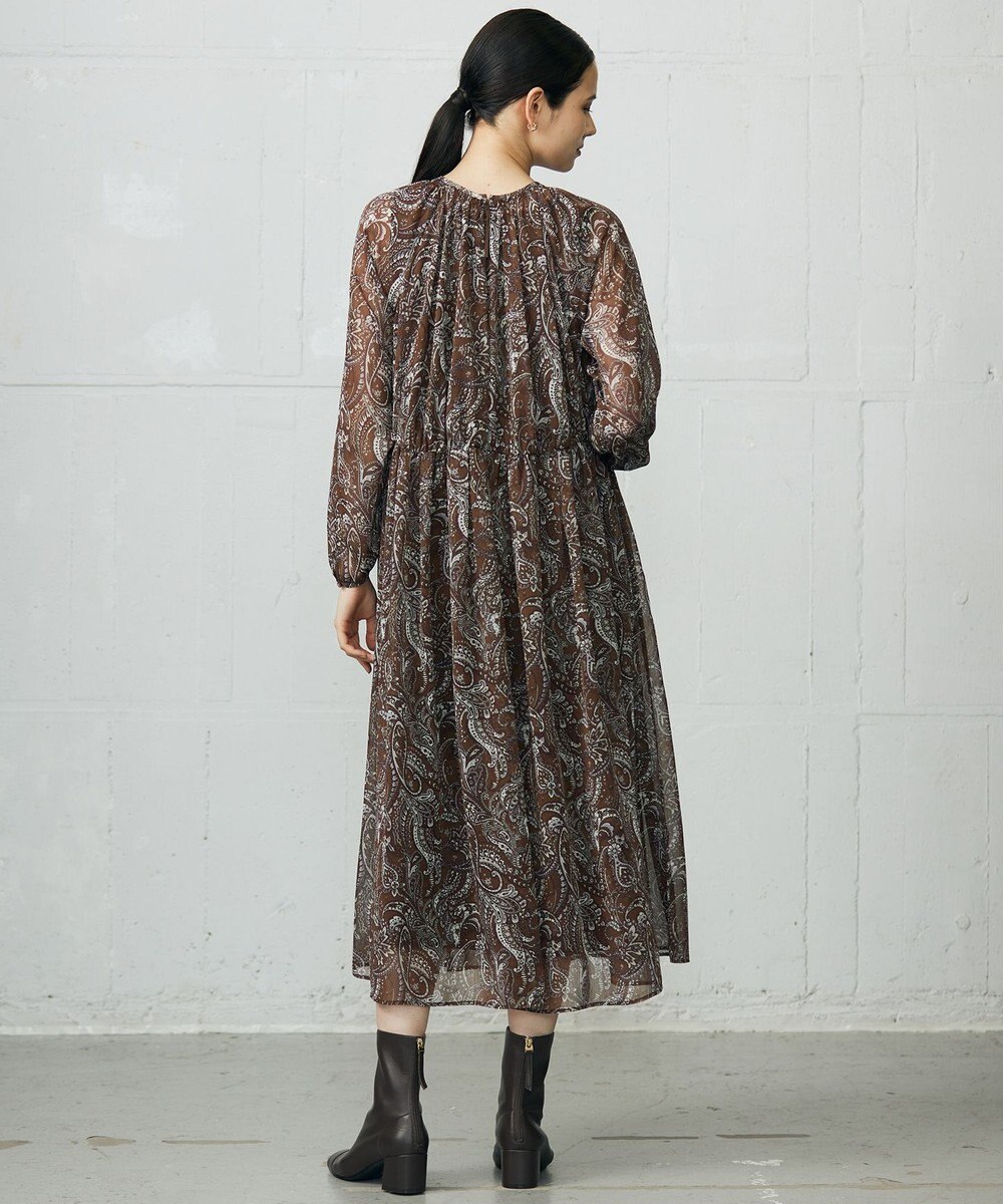 自由区 L 【SHIHOさん着用】ペイズリープリント ワンピース 