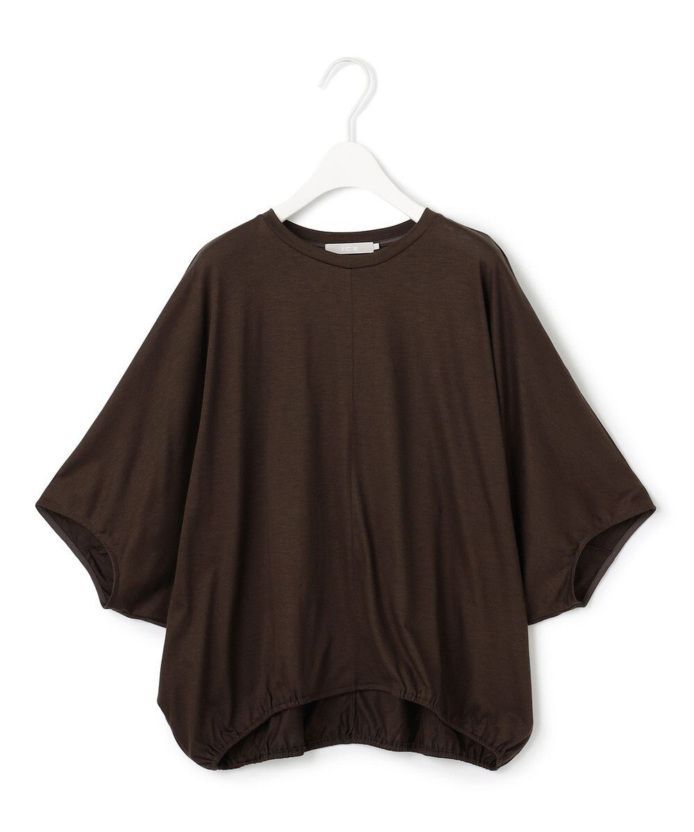 ICB L 【接触冷感・速乾・洗える】Ly.Coハイゲージ ドルマンスリーブプルオーバー 