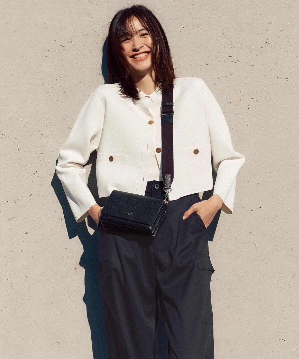 uncrave 【手洗い可】ヴィスコースナイロン ジャガード ニットジャケット（uncrave STANDARD） 