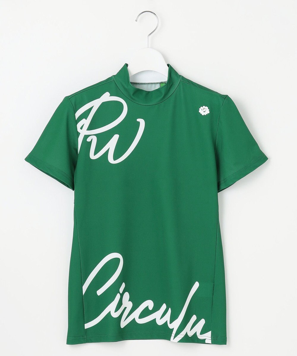 PW CIRCULUS 【吸水速乾 / 伸縮性抜群】【WOMEN】筆記体ロゴ COOLベンチレーションモック T 