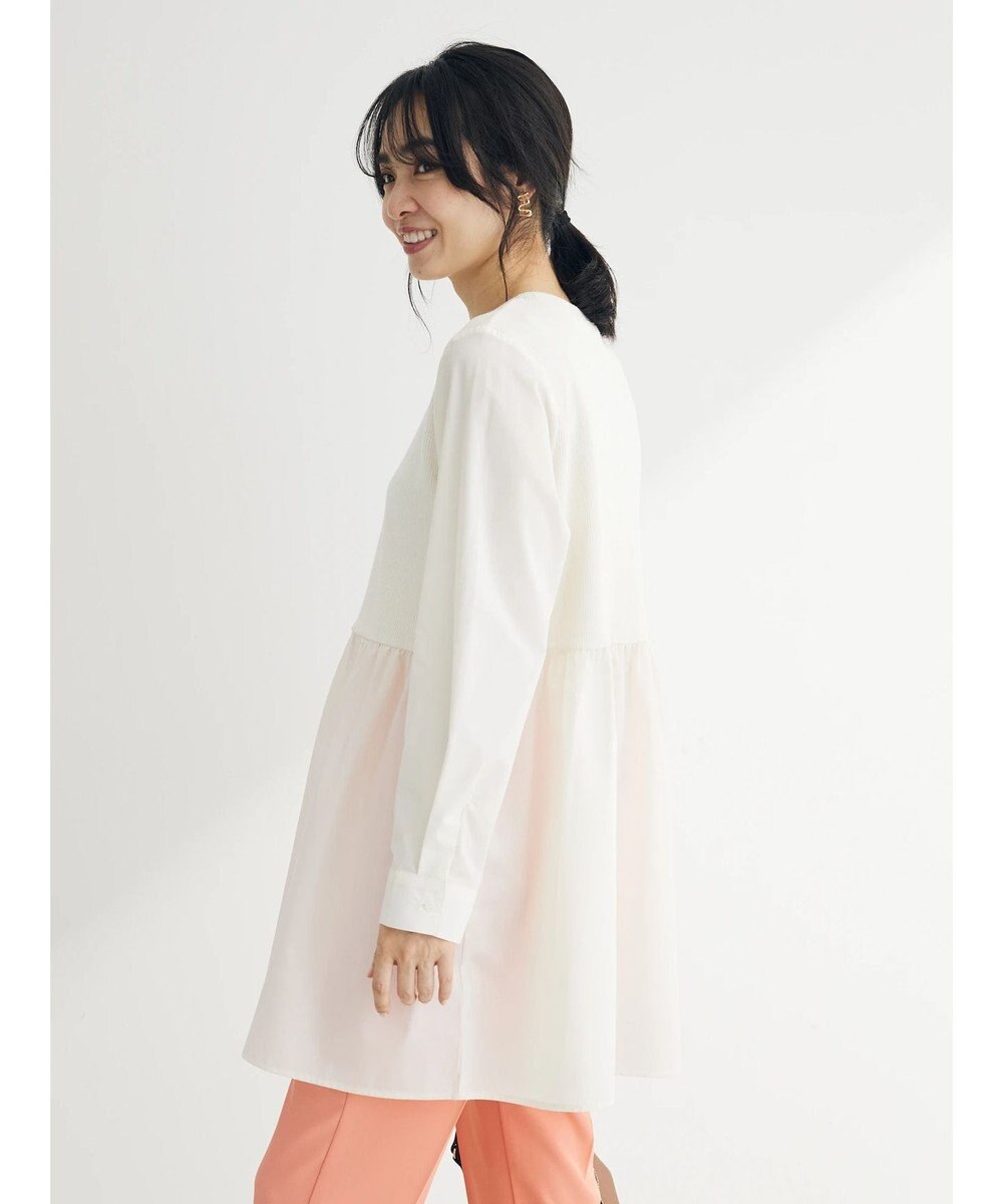 Green Parks リブドッキングカットソーボリュームチュニック 