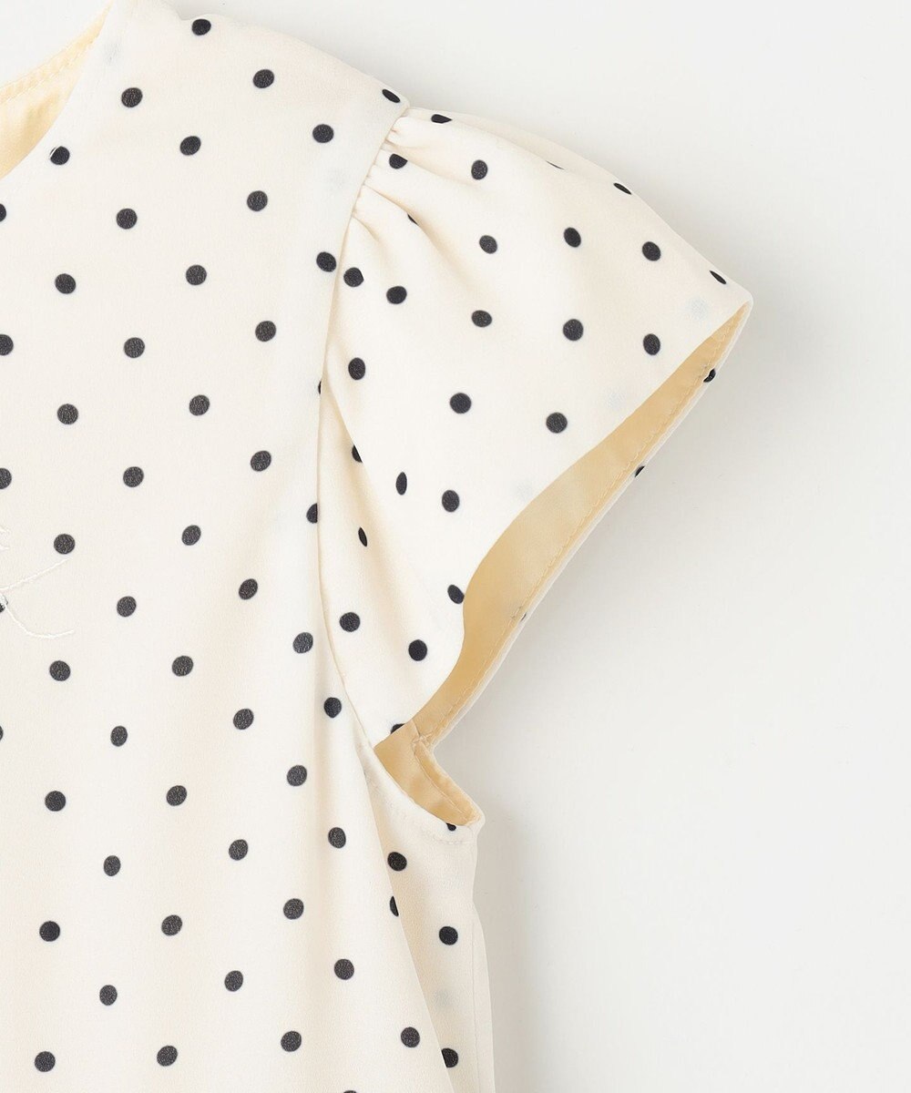 組曲 KIDS 【110-140㎝】ドットシフォン ワンピース 