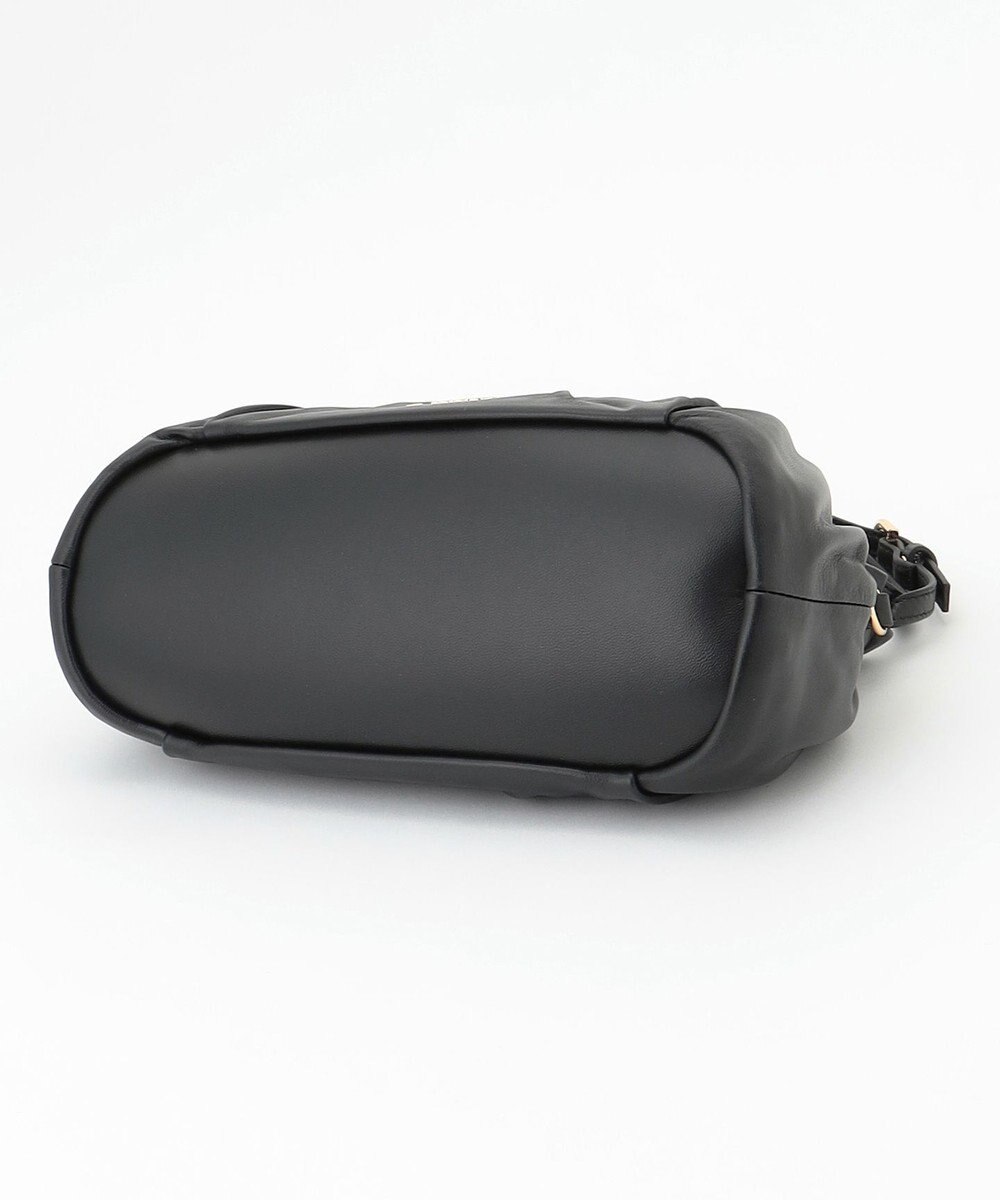 LA BAGAGERIE シープレザー　ギャザーミニバッグ 