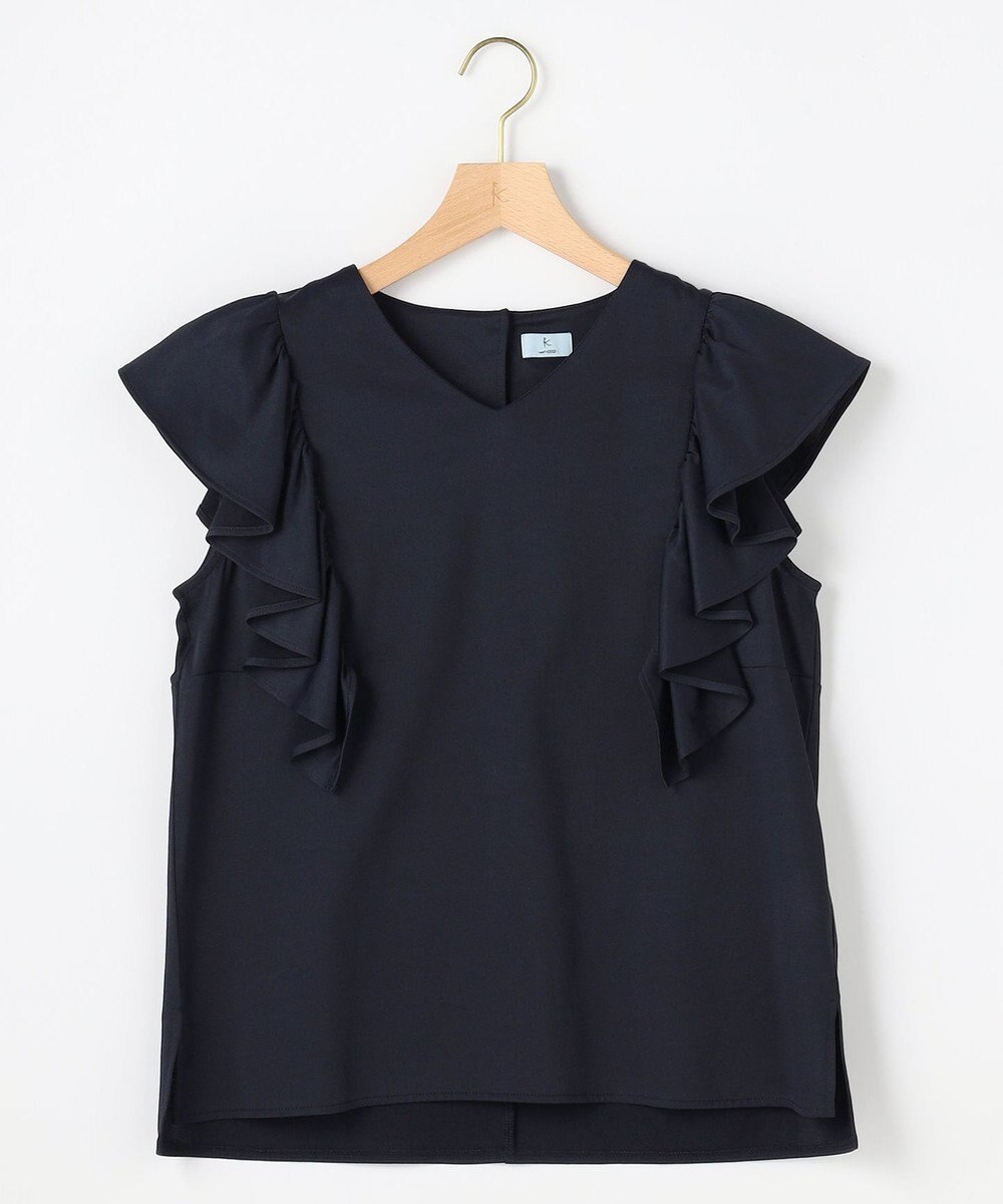 組曲 【先行予約】スウェットファンクションジャージー フリル袖カットソー 