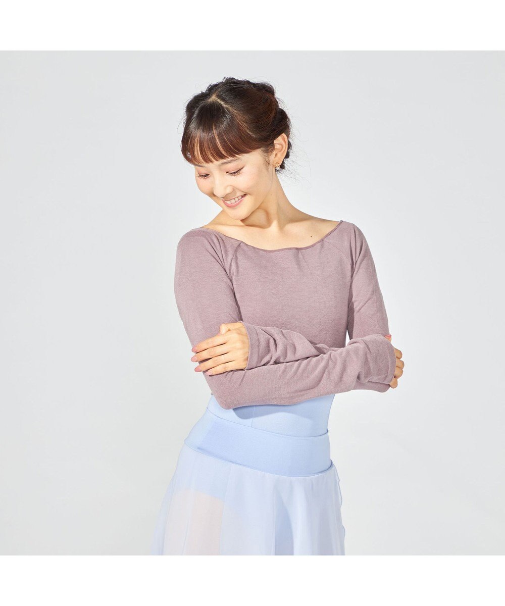 Chacott ラウンドネック・ショートトップ (サーモギア(R)糸使用） 