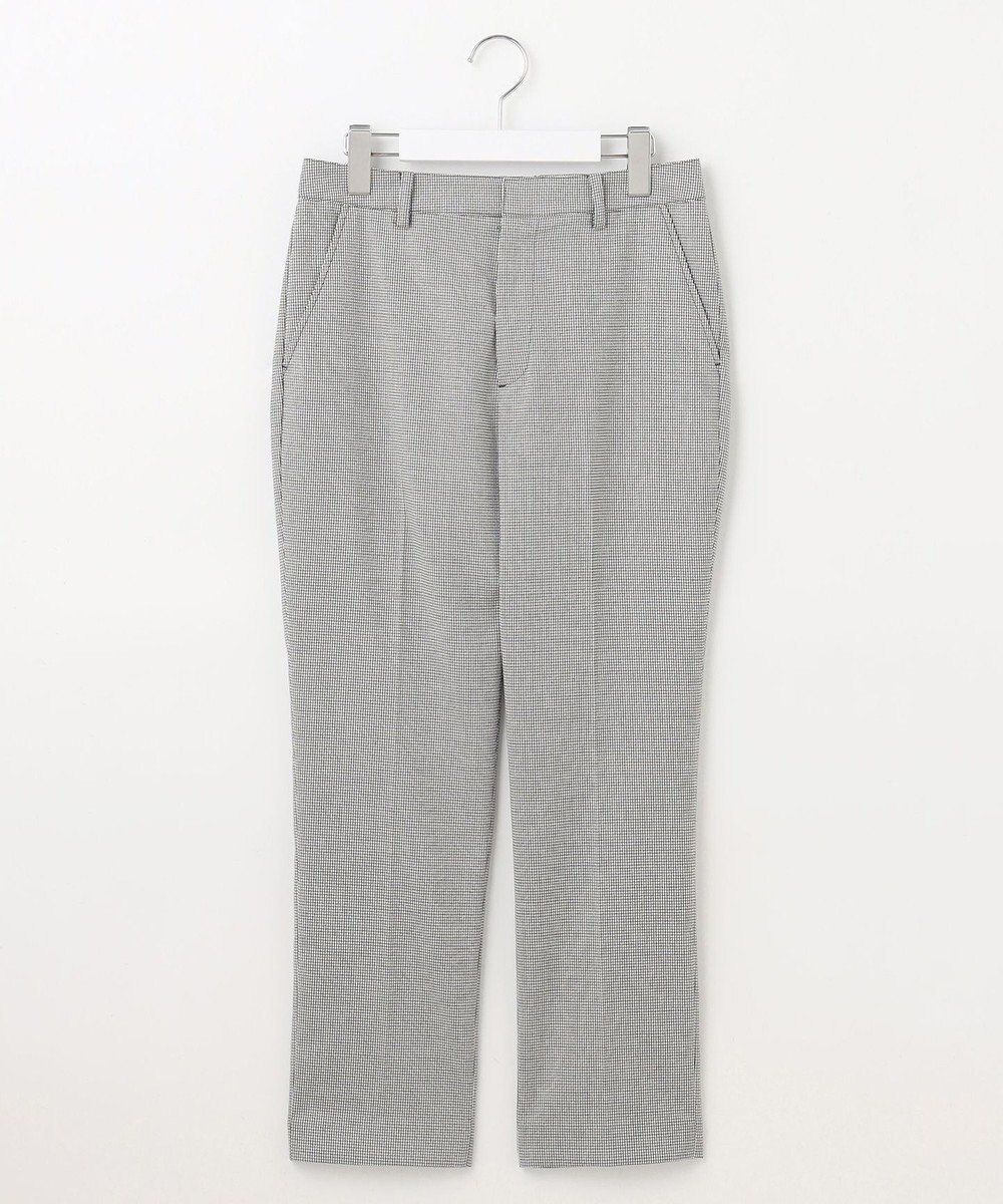 J.PRESS LADIES L 【洗える】シャークスキンハウンドトゥース テーパード パンツ 