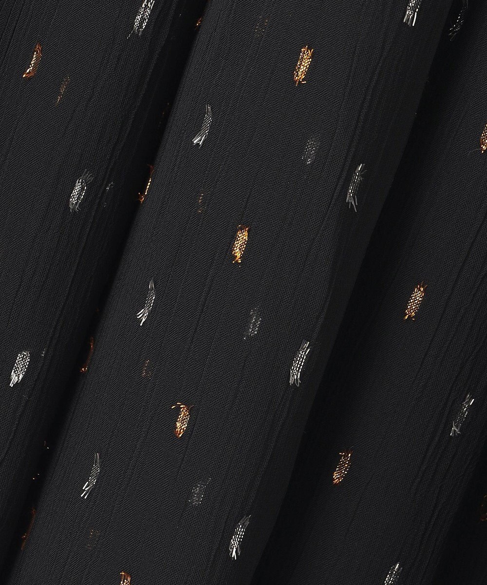 UNFILO ラメリンクルシフォン スカート 