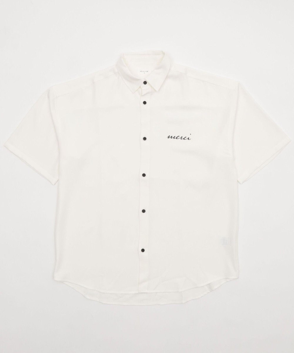 WEGO 【速乾/しわになりにくい/MLサイズ展開】アムンゼンワンポイントBIGシャツ（SS） 