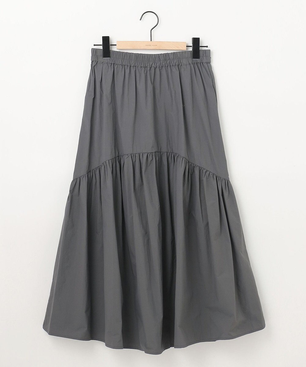 SHARE PARK LADIES ライトタフタギャザースカート 
