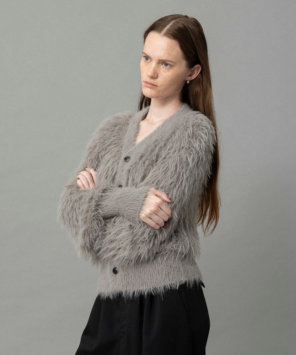 NAVE 【ReNAVE・洗える】メルティーシャギーニット カーディガン 