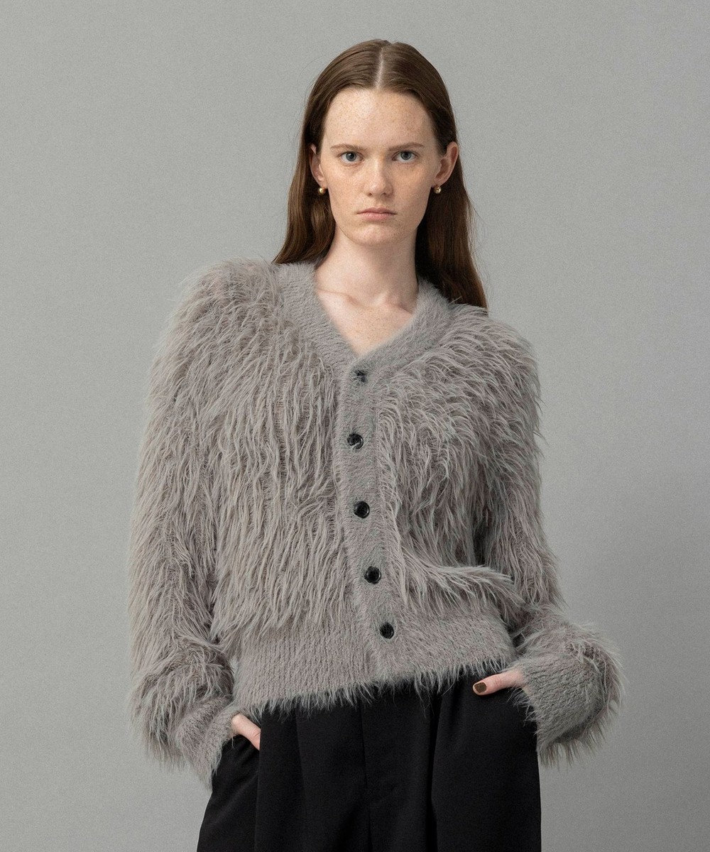 NAVE 【ReNAVE・洗える】メルティーシャギーニット カーディガン 