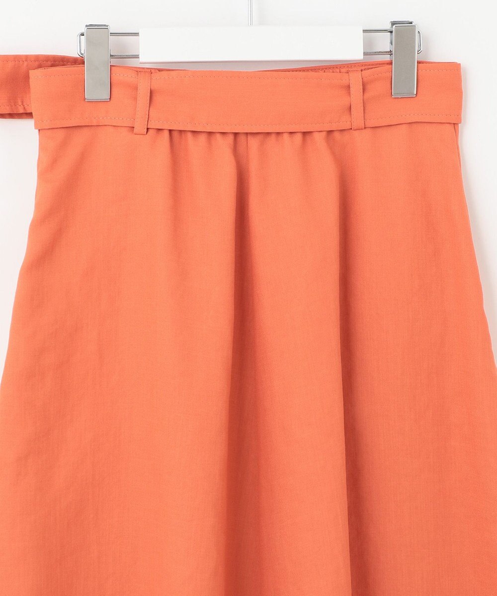 自由区 【接触冷感/セットアップ着用可】トリアセテートツイル フレアスカート 