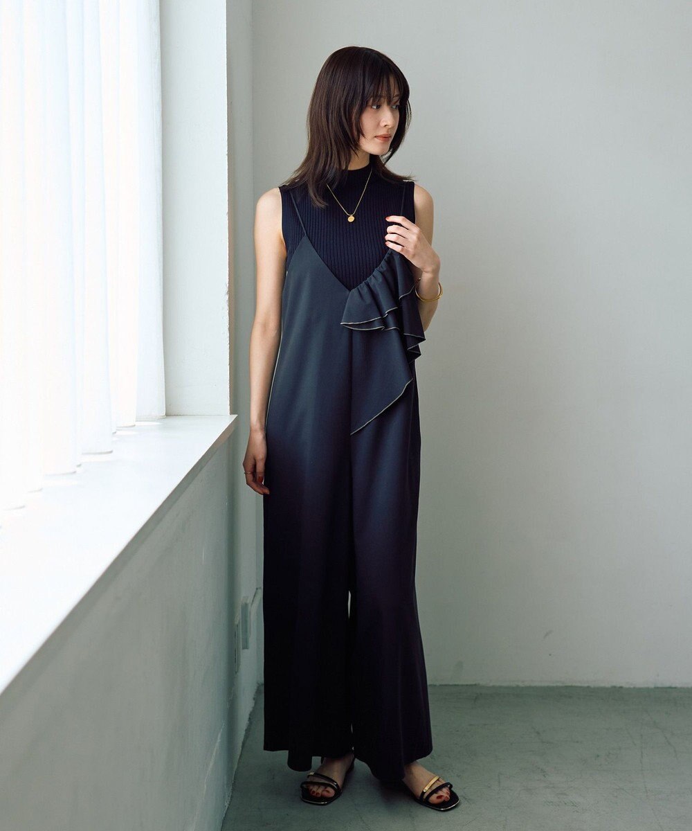 YECCA VECCA ラッフルキャミオールインワン 